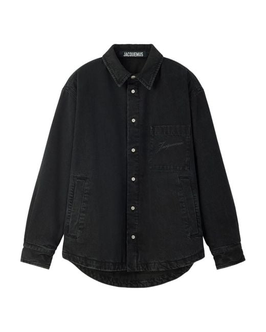 Jacquemus Black La Chemise Boulanger Shirt for men