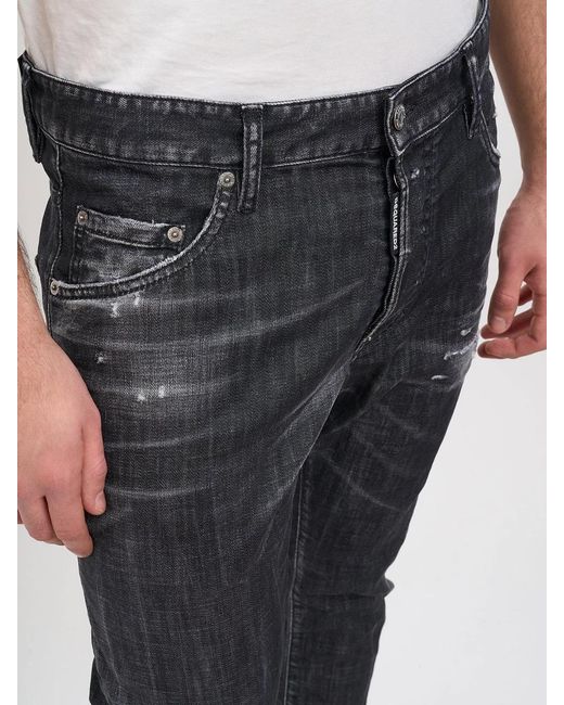 DSquared² Black Skater Denim Pants for men