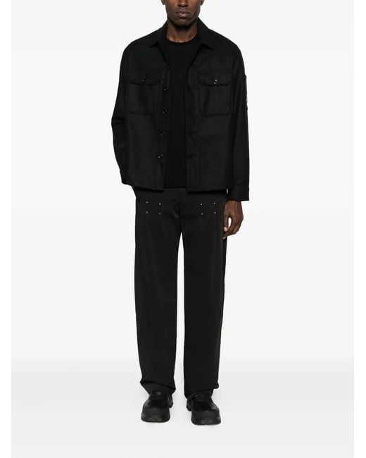 C P Company Black Double Shirt for men