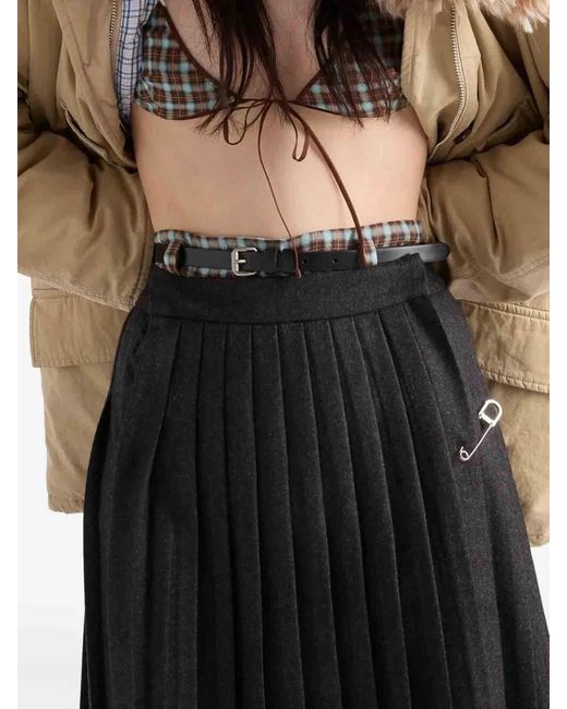 Prada Black Midi Skirt