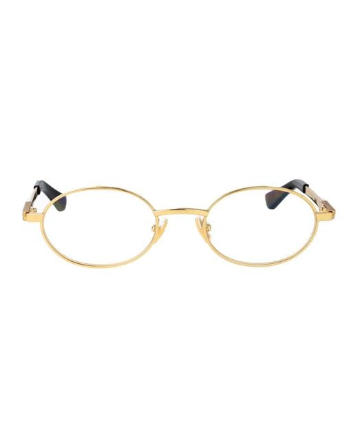 Bottega Veneta Metallic Transparent Metal Sunglasses