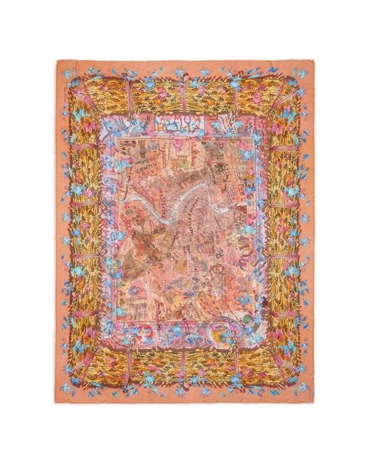 Faliero Sarti Pink New Roma Silk Blend Stole