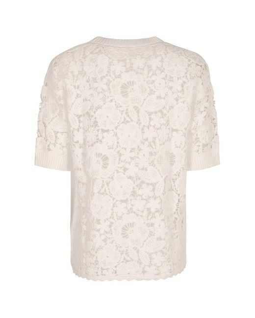 P.A.R.O.S.H. White Lace Blouse