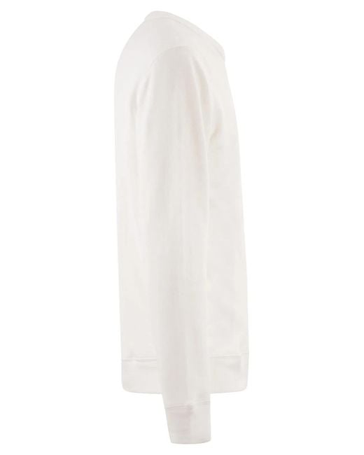 Polo Ralph Lauren White Terry Cloth Sweatshirt for men