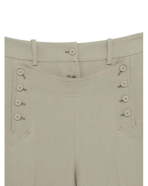 Ermanno Scervino Green Viscose Acetate Pants
