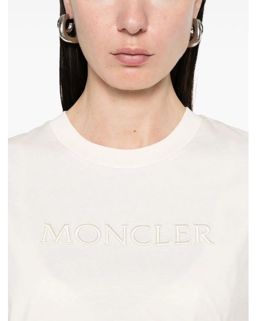 Moncler White Ss T-Shirt