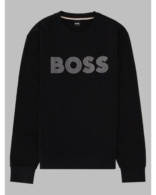 Boss Black Felpa Con Logo for men