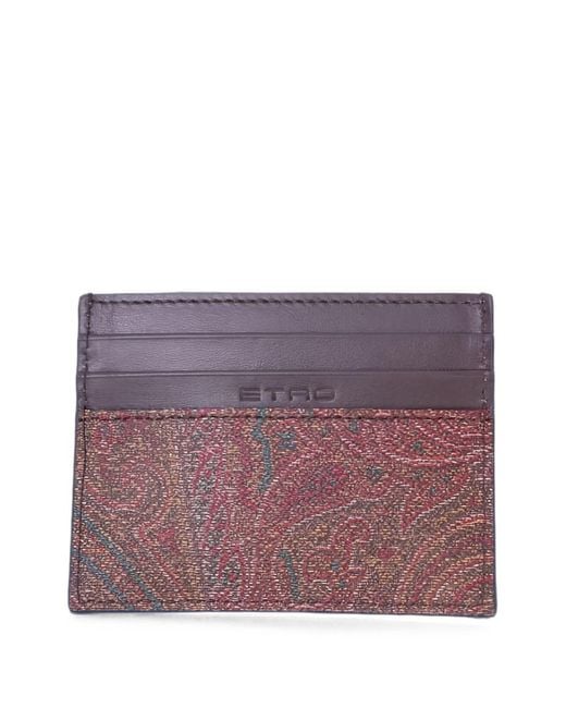 Etro Pink Essential Leather Pouch