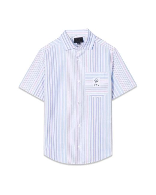 Fay White Fabric Shirts
