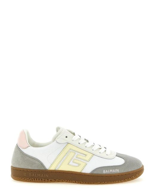 Balmain White 'Swan' Sneakers
