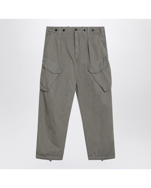 C P Company Gray Military Cargo Pants for men