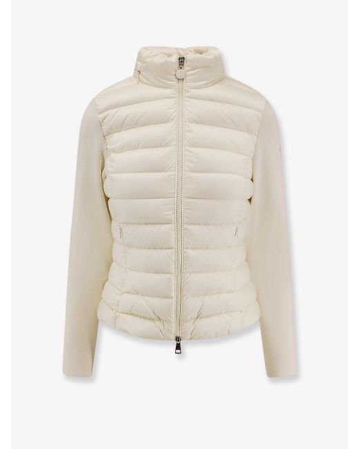 Moncler White Nylon Down Jacket