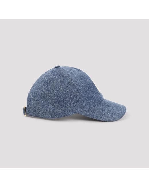 Céline Blue Dark Union Wash Triomphe Baseball Cap