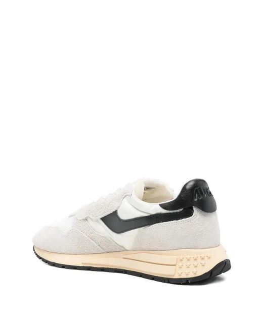 Autry White Nude Neutrals Suede Reelwind Low for men