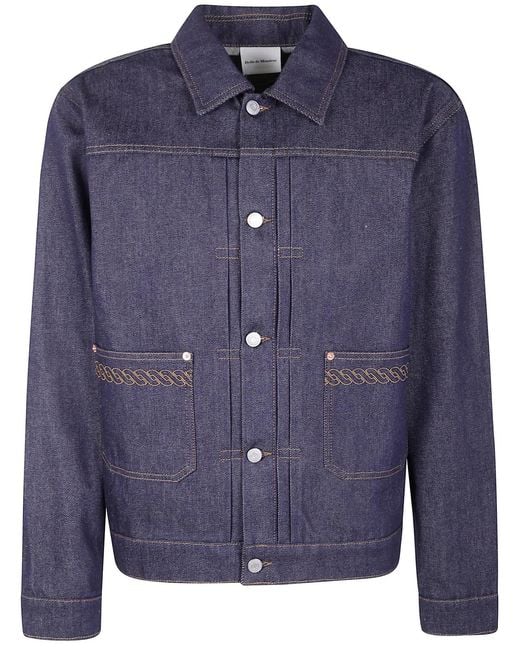 Drole de Monsieur Blue "La Veste Denim Brut" Jacket for men