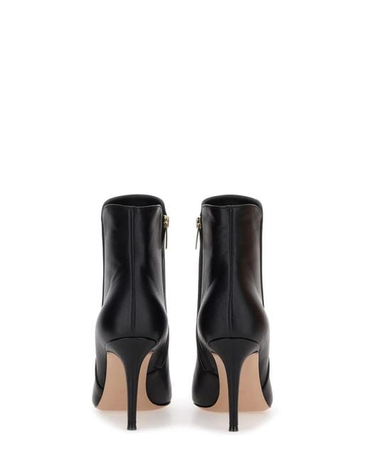 Gianvito Rossi Black Nappa Capra Lamb Shoes