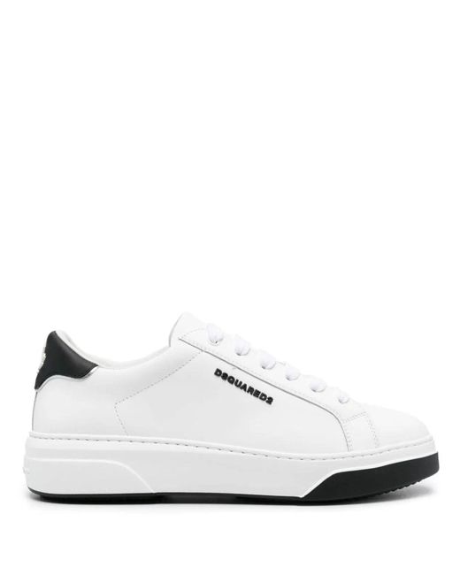 DSquared² White Snm017201506948 Bumper Low Sneaker for men