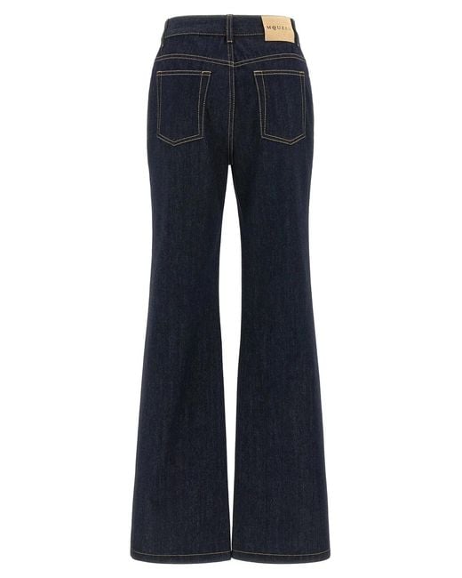McQueen Blue Straight Leg Jeans