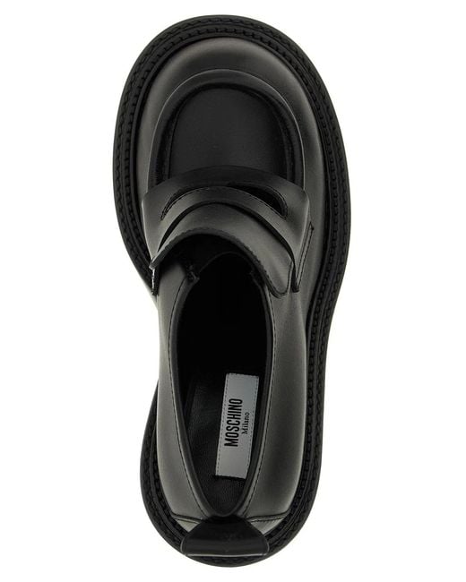 Moschino Black 'Olivia' Loafers