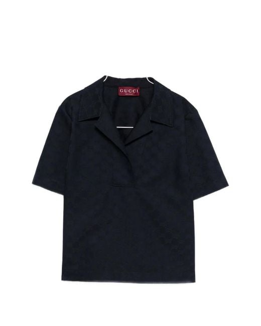 Gucci Blue Polyester T-Shirt