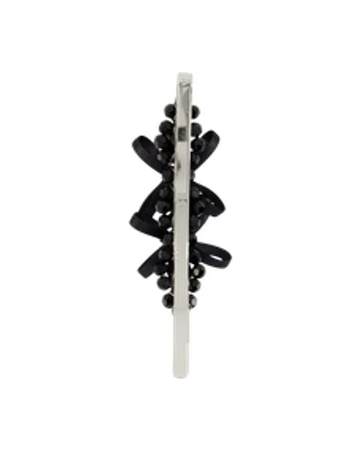 Simone Rocha Black Petite Bow Flower Hair Clips