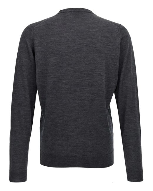 John Smedley Black 'Petworth' Cardigan for men