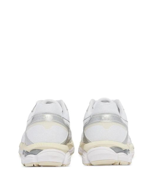 Asics White Gel-Cumulus 16 Mesh And Glossy Synthetic Leather Sneakers for men