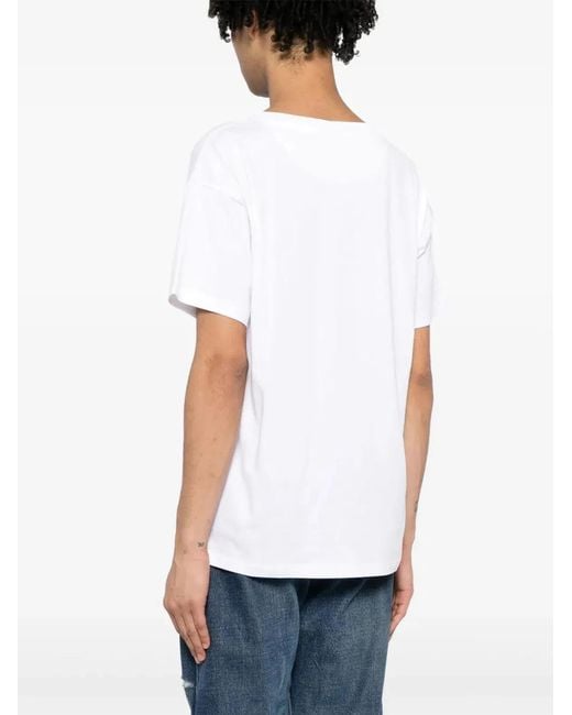Bally White Cotton T-Shirts And Polos for men
