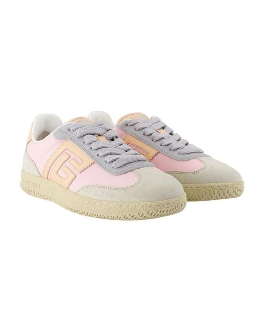 Balmain Pink Swan Sneakers