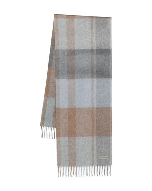 Zegna Gray "Oasi" Cashmere Scarf for men