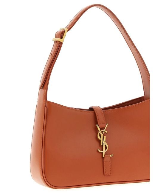 Saint Laurent Brown 'Le 5 À 7' Small Shoulder Bag