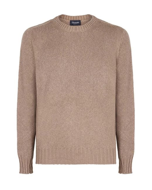 Drumohr Brown Cotton Sweater for men