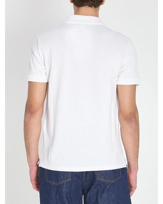 AMI White Ami De Coeur Polo for men