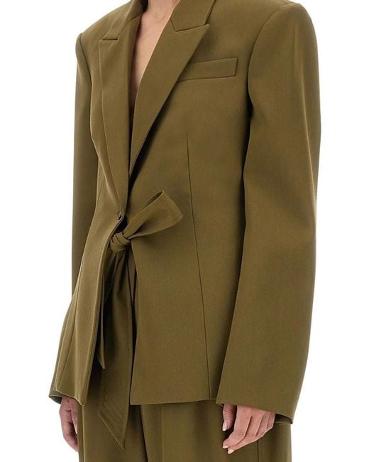 The Attico Green Gabardine Jacket