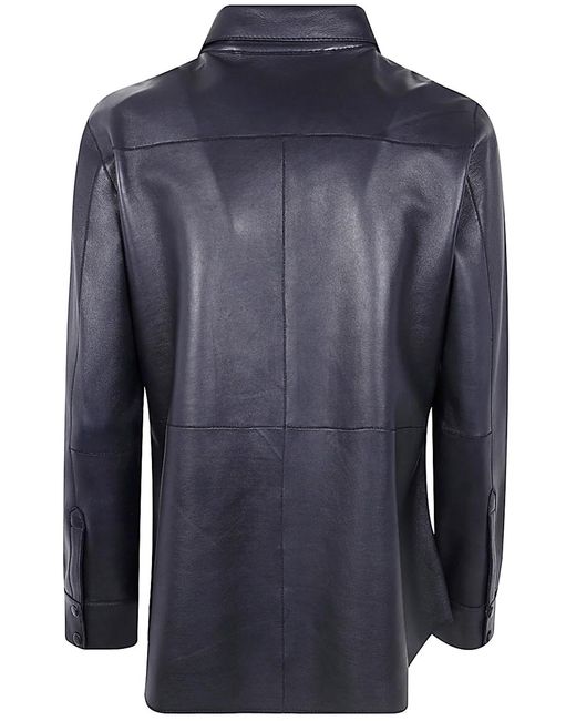 The Jackie Leathers Blue Avril Shirt