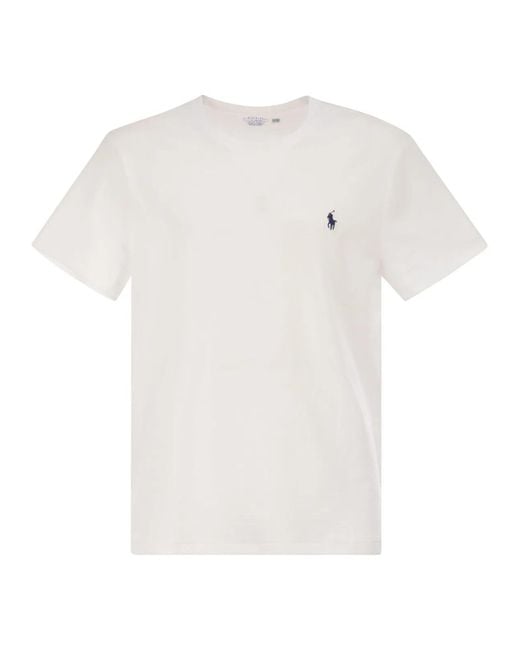 Polo Ralph Lauren White Custom Slim-Fit Jersey T-Shirt for men