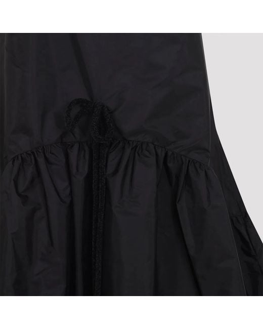 Simone Rocha Black Tapered Back Peplum Mini Dress