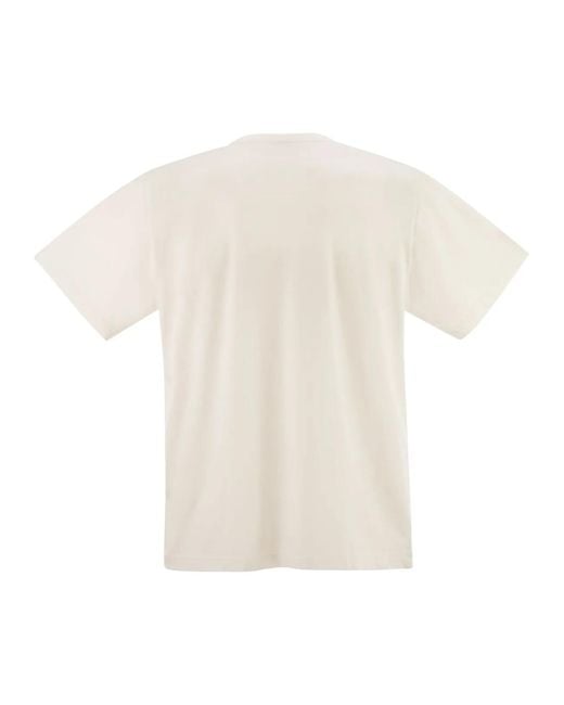 Autry X Maison Kitsune White T-Shirt With Logo