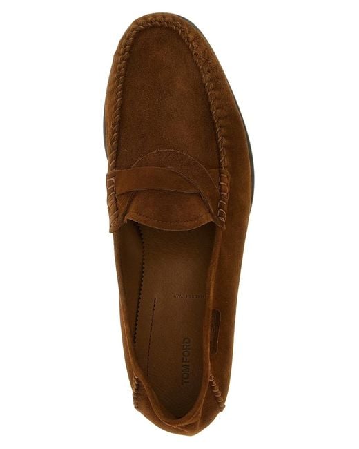 Tom Ford Brown 'Ripley' Loafers for men