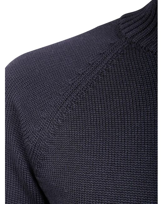 Slowear Blue Sweater With Crew Neck for men