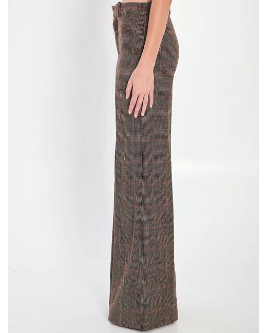 Chloé Brown Flared Trousers