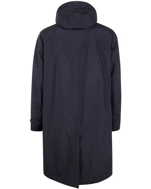 Herno Blue "Ex Laminar" Long Parka for men
