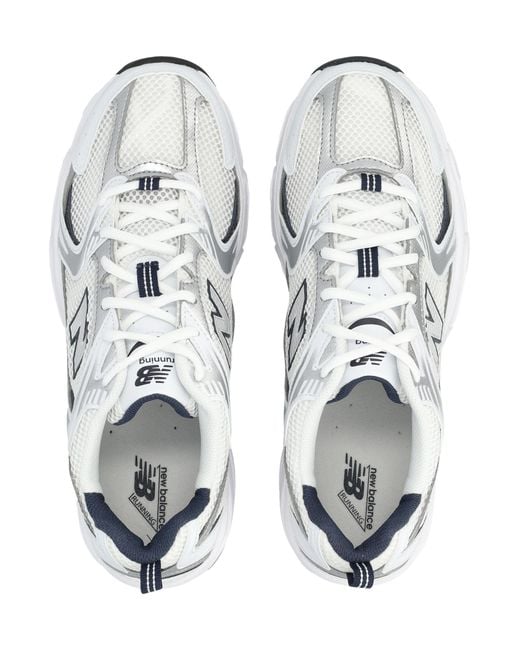 New Balance White 530 And Sneakers