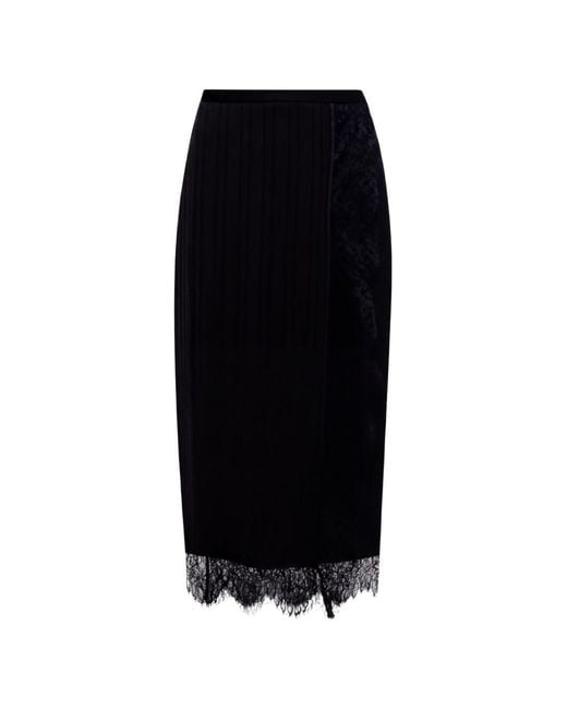 Twinset Black Polyester Skirt