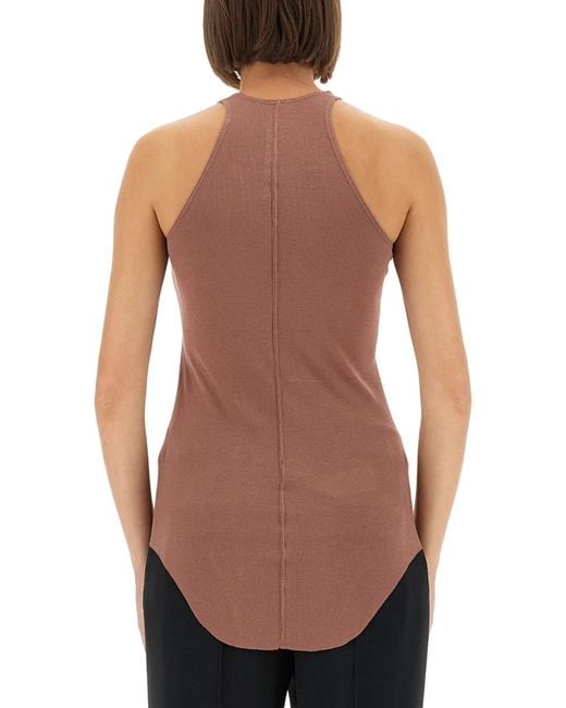 Rick Owens White Viscose Top