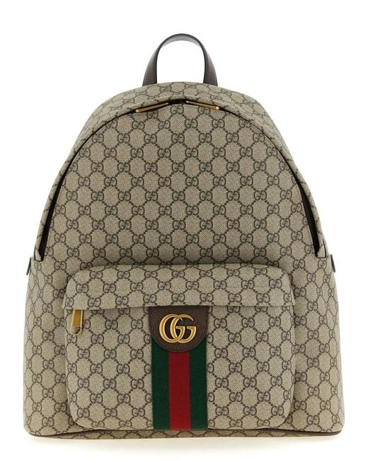 Gucci Natural 'Ophidia' Medium Backpack for men