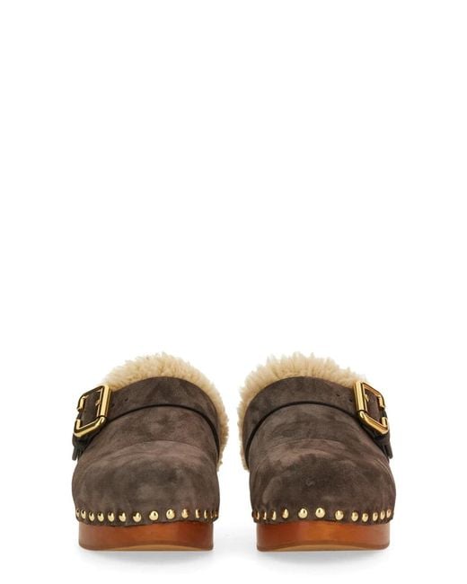Chloé Brown Mule "Jeannette"