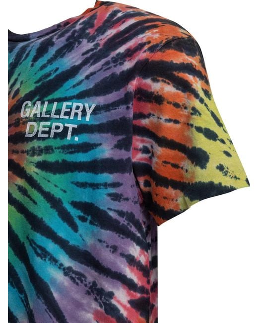 GALLERY DEPT. Blue Cotton T-Shirt for men