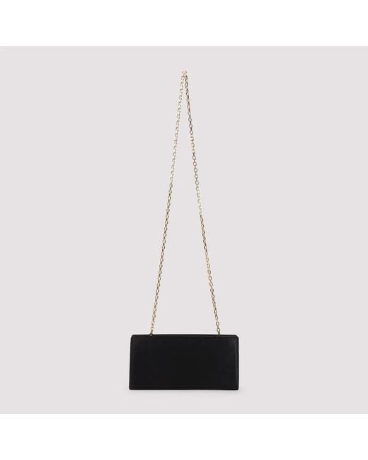 Lanvin White Invitation Evening Small Silk Pouch