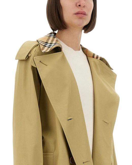Burberry Metallic Long "Castleford" Trench Coat